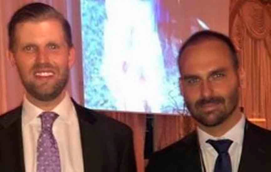 Trump pode nomear filho embaixador no Brasil, em troca de Eduardo Bolsonaro nos EUA
