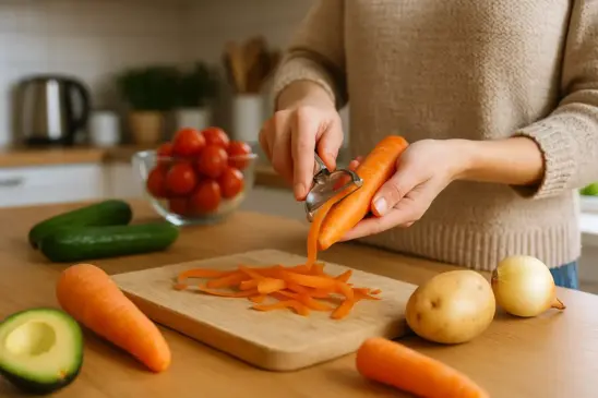 Truques para descascar frutas e legumes sem perder tempo e sem desperdício