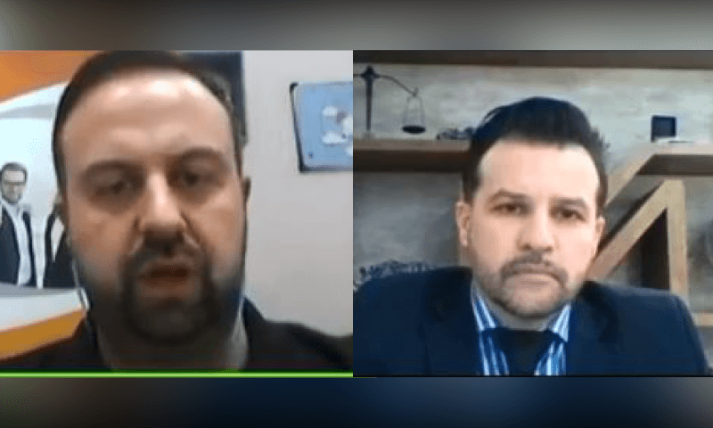 Especialista fala com o presidente da ACE, Mark William, pela webcam