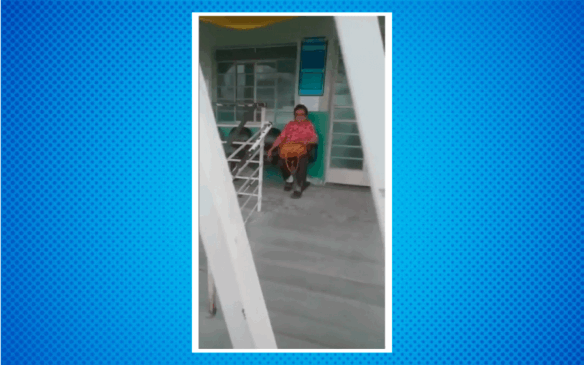 Testemunhas registraram a situação, que aconteceu em Santa Luzia. (Foto: Reprodução/Redes sociais)