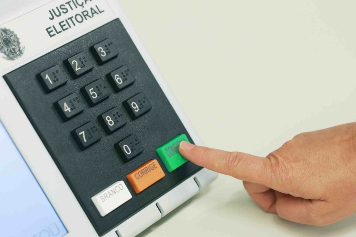 Urna eletrônica - eleições municipais em Jundiaí