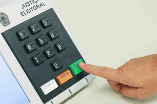 Urna eletrônica - eleições municipais em Jundiaí