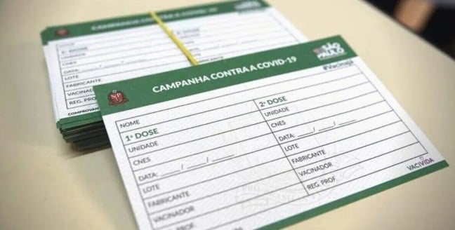 Comprovante de vacinação