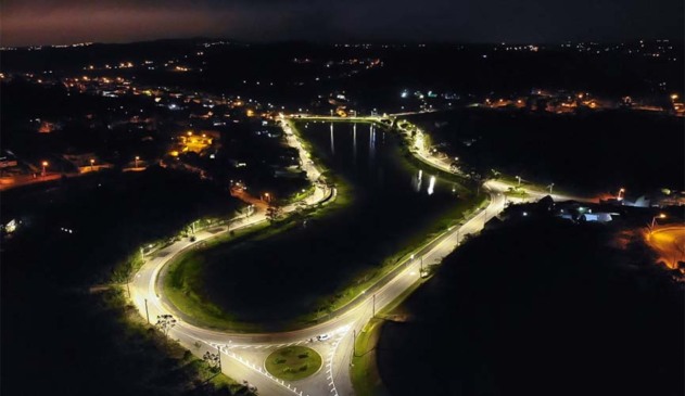 Vale Azul ganha iluminação de LED e fica mais seguro para a população