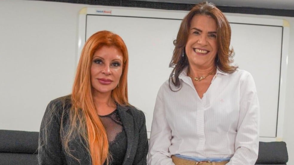 Katia Parimoschi esteve na Secretaria de Estado de Políticas para a Mulher de São Paulo, onde foi recebida pela secretária da pasta, Valéria Bolsonaro