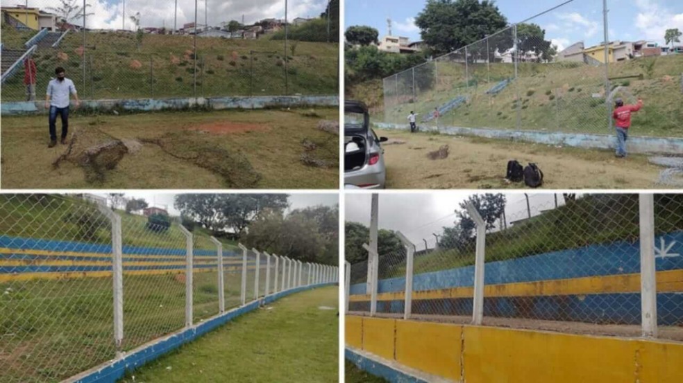 Várzea Paulista faz reparos em espaços esportivos