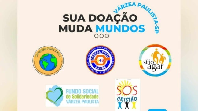 Arte de divulgação Dia de Doar