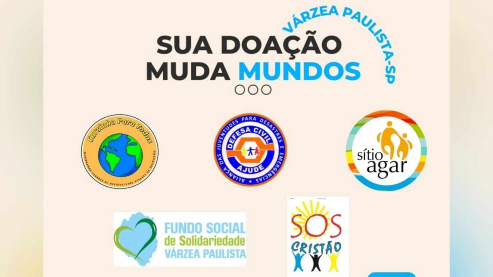 Arte de divulgação Dia de Doar