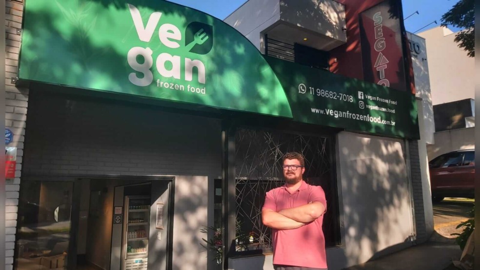 Fachada do restaurante Vegan Frozen Food