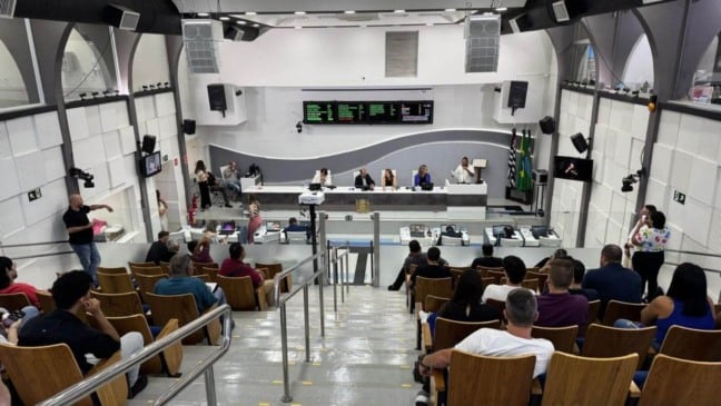 Sessão ordinária na Câmara Municipal de Jundiaí