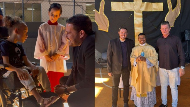 Participantes da Missa da Apae de Várzea