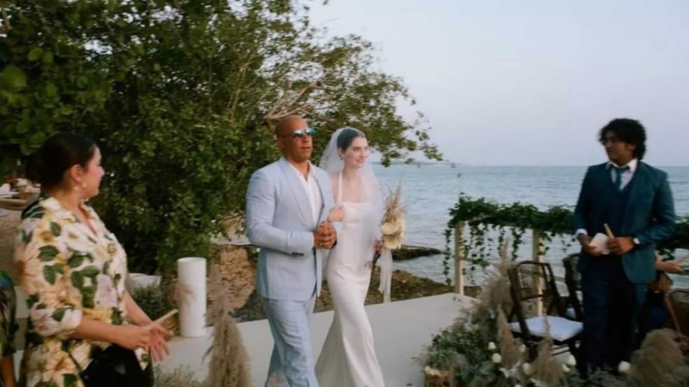 Vin Diesel acompanha filha de Paul Walker até o altar de seu casamento