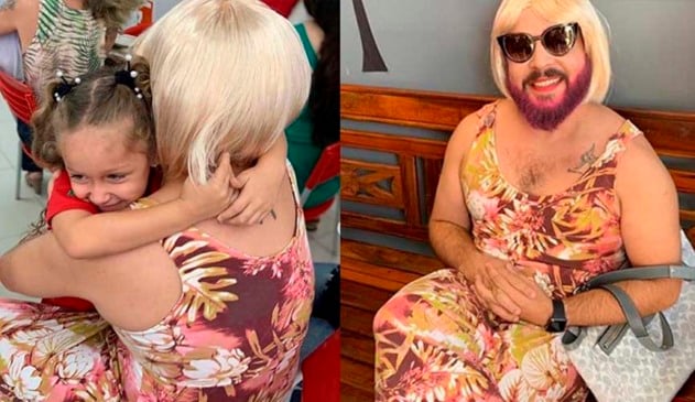 pai se veste de mãe para filja pai se veste de mãe para filja
