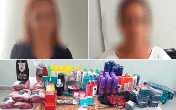 Elas foram encaminhadas para a cadeia feminina de Itupeva e vão responder por furto consumado. (Foto: Divulgação/Guarda Municipal de Jundiaí)