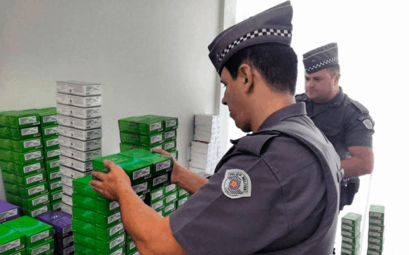 Polícia Militar recuperou o material e devolveu os itens ao hipermercado. (Foto: Divulgação PM)