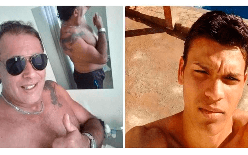 Foto de dois homens, um de 50 e outro de 27 anos