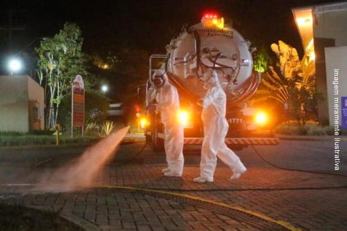 Coronavírus: Prefeitura de Itupeva inicia desinfecção de ruas da cidade