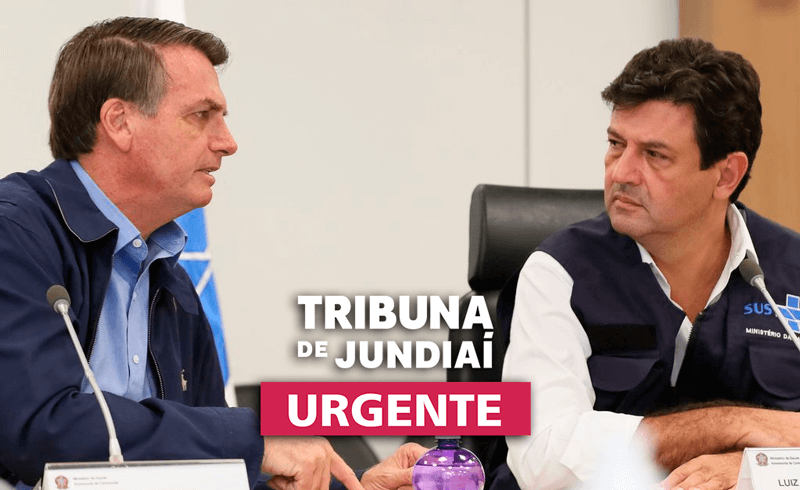 Bolsonaro e Mandetta em reunião