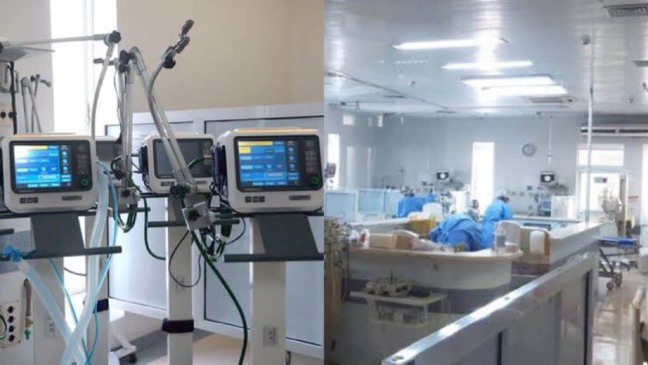 Respiradores e UTI do Hospital São Vicente