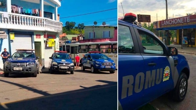 Viaturas da GM vistoriam comércios