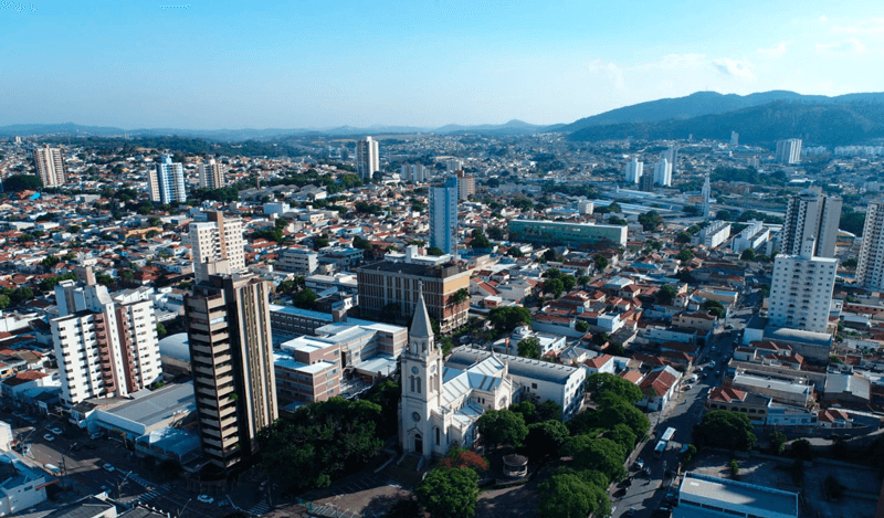 Igreja da Vila Arens vista de cima