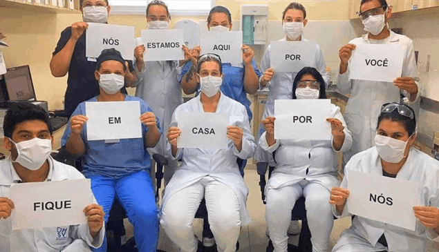 Equipe de profissionais do HSV