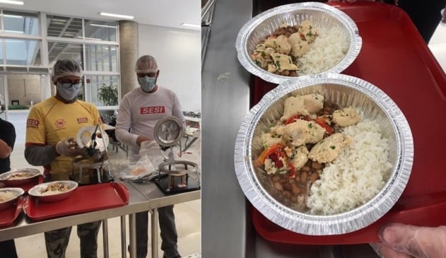 Ao todo, o SESI SP vai produzir 4 milhões de refeições para ONGs e entidades assistenciais (Foto: Divulgação)