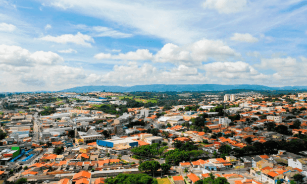 Foto aérea da cidade