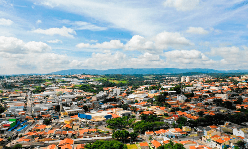 Foto aérea da cidade