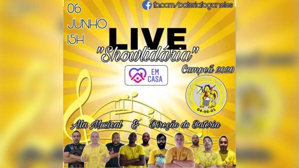 Banner de divulgação da live