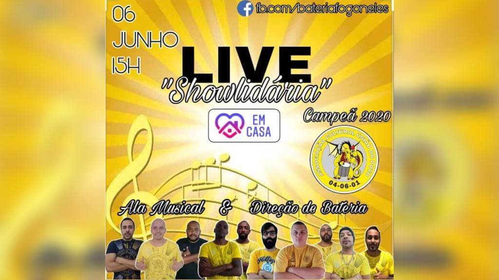 Banner de divulgação da live