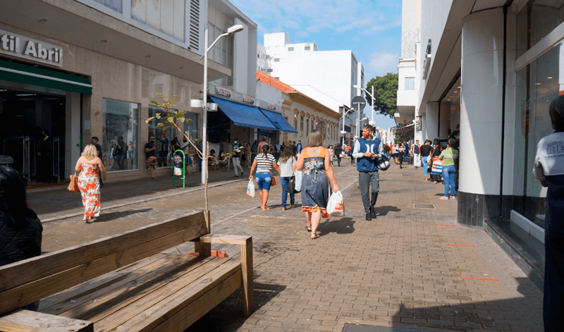 Movimentação no Centro de Jundiaí