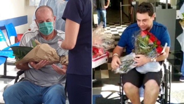 Emoção em Jundiaí: pacientes se curam da Covid-19 e são recebidos por familiares