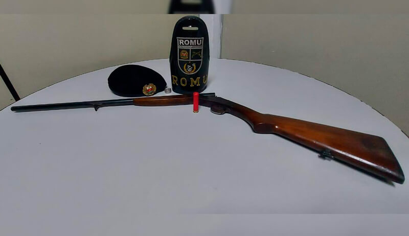 Arma de fogo e munição apreendidos pela Guarda Municipal