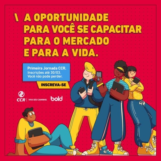 Inscrições para programa profissional da CCR foram prorrogadas e podem ser feitas até dia 30