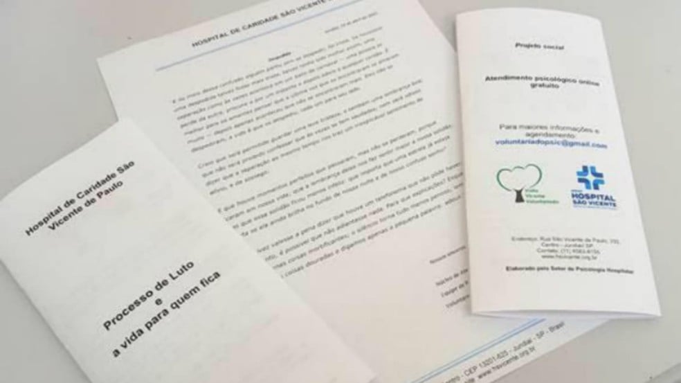 Hospital São Vicente de Jundiaí oferece apoio psicológico às famílias que estão em luto