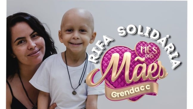 Grendacc faz rifa solidária para ajudar tratamento das crianças na instituição