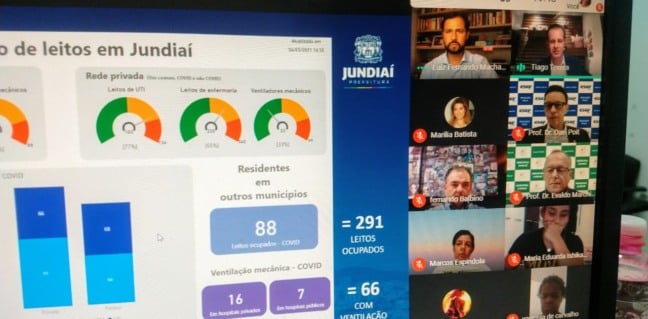Prefeito de Jundiaí apresenta cenário epidemiológico da Covid aos alunos da FMJ e ESEF