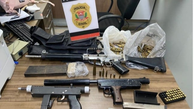 Armamentos de uma organização criminosa são encontrados em Jarinu