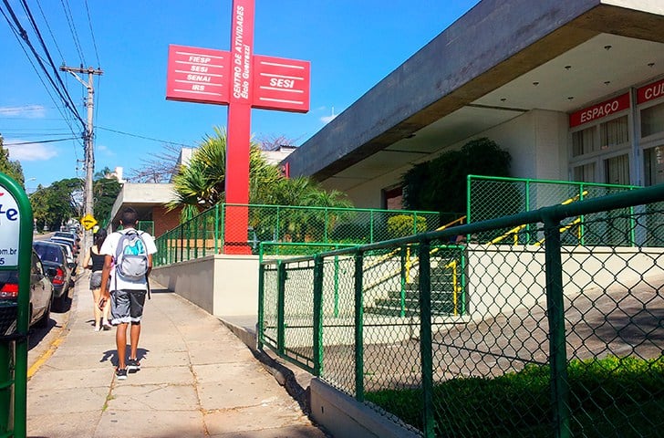 Foto do Sesão, que é um dos pontos de arrecadação da campanha