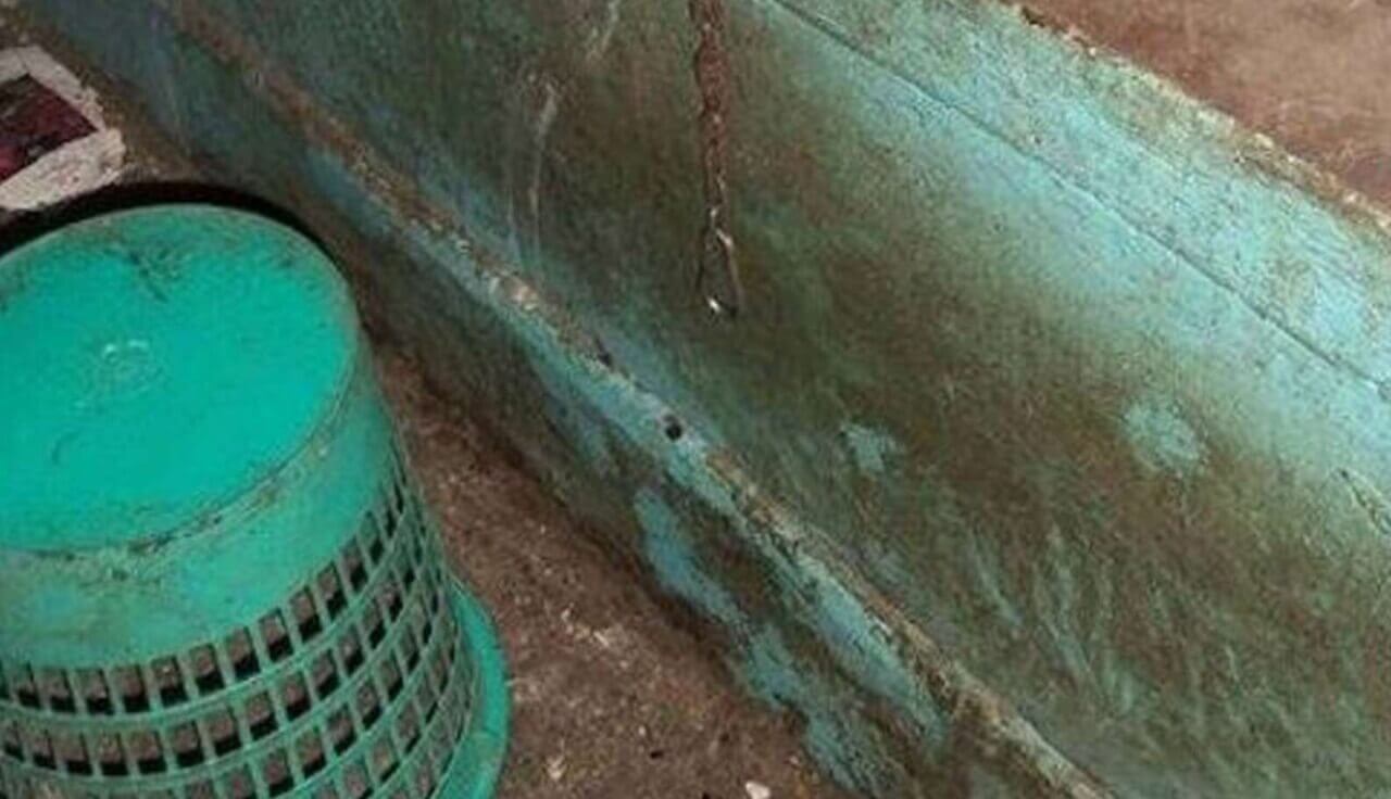 Canto de varanda sujo