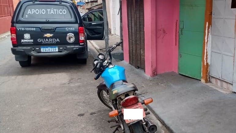Moto roubada é recuperada pela  Guarda Municipal de Jundiaí