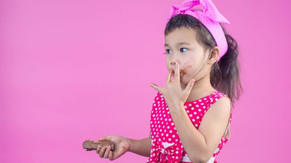 consumo excessivo de chocolate em crianças