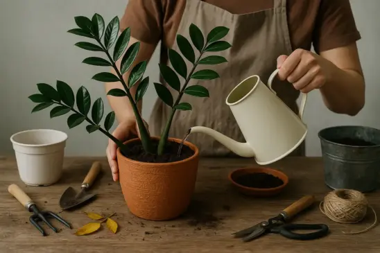 Zamioculca com folhas caindo O problema pode estar no tipo de solo