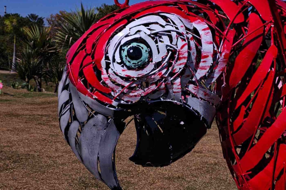 Arara, do artista Fábio Souza. Foto: Murillo Denardo/Divulgação