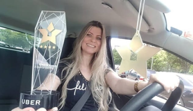 A melhor motorista do Uber no Brasil é uma mulher