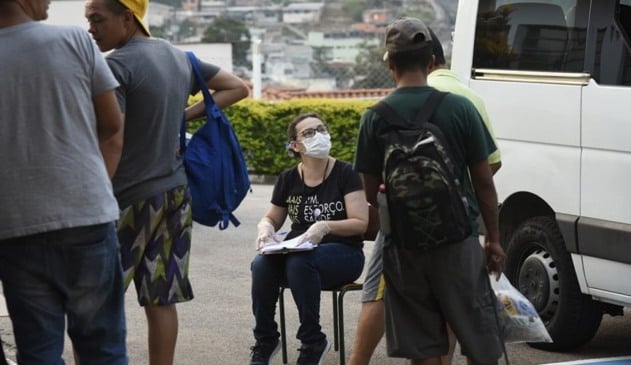 Foto de atendimento assistencial a moradores de rua