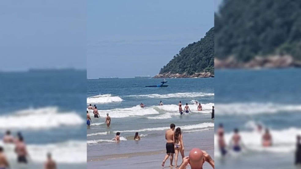 Piloto foi socorrido por uma equipe de resgate e passa bem 