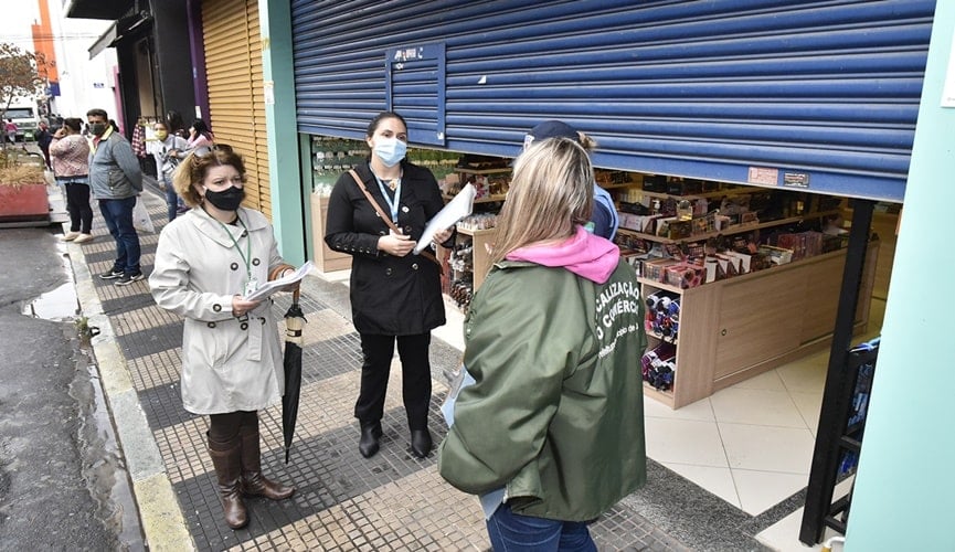 Fiscalização no Centro de Jundiaí