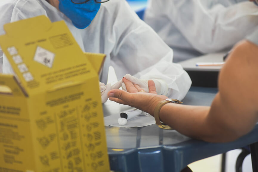 Teste de Covid-19 em Jundiaí. (Foto; Divulgação)